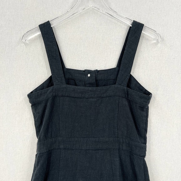 SKIES ARE BLUE Dress Womens Small Charcoal Gray Linen Blend Button Front NWT - Picture 5 of 14